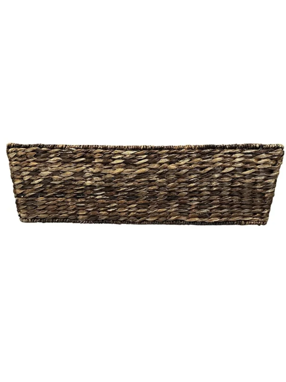 Pottery Barn Havana Basket Brown Woven Hyacinth Rectangular 23